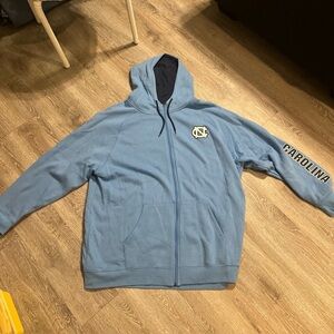 Colosseum UNC Tar Heels Embroidered Full Zip Jacket 3XL Light Blue